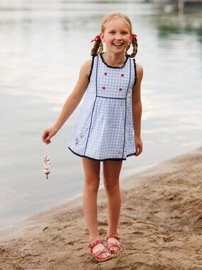Well Dressed Wolf Size 8 Judy Set: Patriotic Plaid NWT